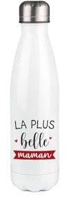 DECOHO Bouteille Isotherme Personnalisable 500 ml Modèle La Plus Belle des Mamans