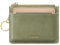 Vulkitty Porte Cartes pour Femmes Portefeuille en Cuir Minimaliste Mince avec Fenêtre d'identification Amovible Porte Monnaie Zippé pour Femme Porte-clés Portefeuille de Poche Avant