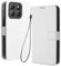 RonRon Cover Honor X8b Libro, Flip Custodia Portafoglioin Pelle, Antiurto case per Honor X8b, bianca