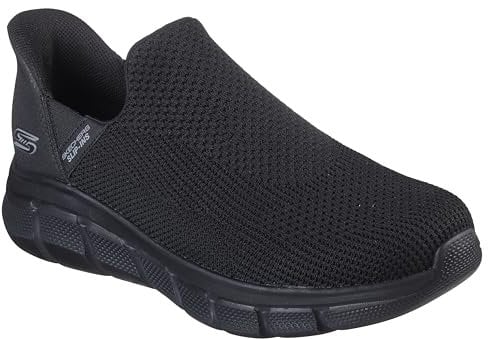 Skechers Bobs B Flex Resilient Edge, Zapatillas Hombre, Black Textile, 45 EU