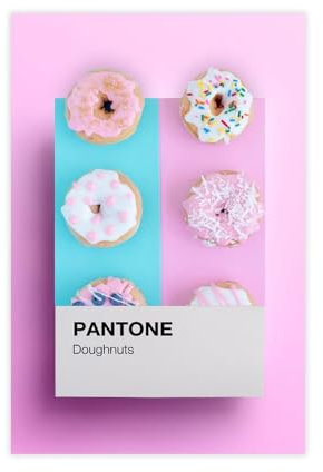 Hndeial Pantone Leinwand-Poster, Wandkunst, Dekordruck, Gemälde für Wohnzimmer, Schlafzimmer, Dekoration, ungerahmt, 30 x 45 cm