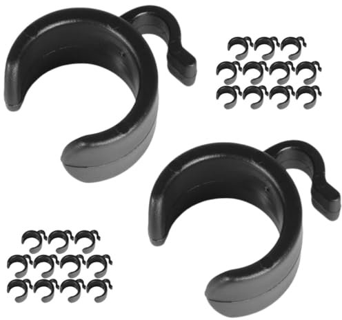 Vaguelly 25pcs Microphone Stand Clip Holder for Mic Stand Mic Pole Clamp Cable Organiser for Recording