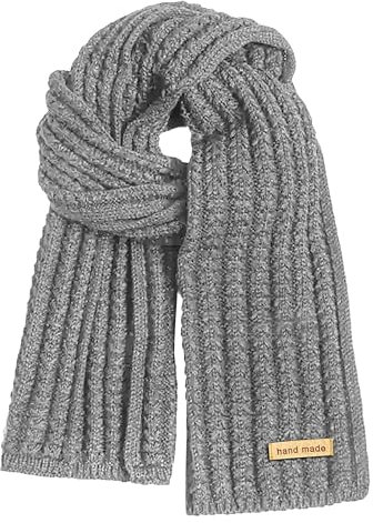 FORVEVO Schal Herren Damen Winter,Warm Strickschal,Weich Winterschal Unisex,Tägliche Aktivitäten,Outdoors,Laufen,Gehen(Dunkelgrau)