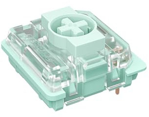 Gateron Jade Series Low Profile Keyboard Switches, Tactile 65gf 3 Pin RGB LED Factory Pre-lubed for MX Mechanical Keyboard (90PCS)