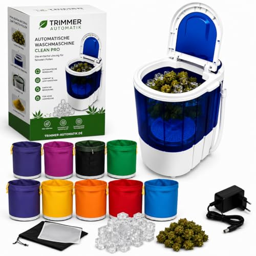 Weedness Washing Machine Icer 20 Liter + 8-Bubble-Bags - Ernte-Reste Ice-o-Lator Bubble Trocknen, Grow Anbau, Indoor & Outdoor Weiterverarbeitung