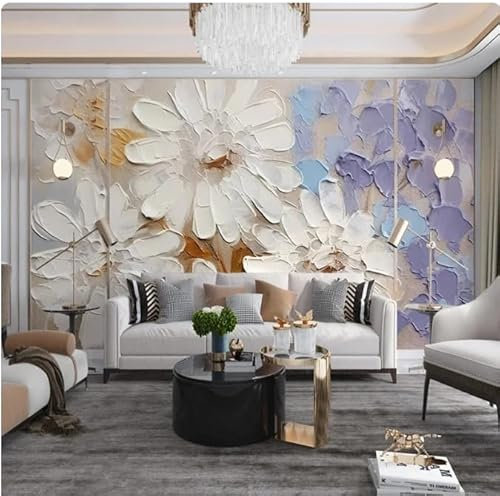 vsdhlsidgl Tapete Blumen Hortensien Wandbild Wohnzimmer Schlafzimmer TV Hintergrund Home Dekorative Wandtuch, 3D, 250x175cm