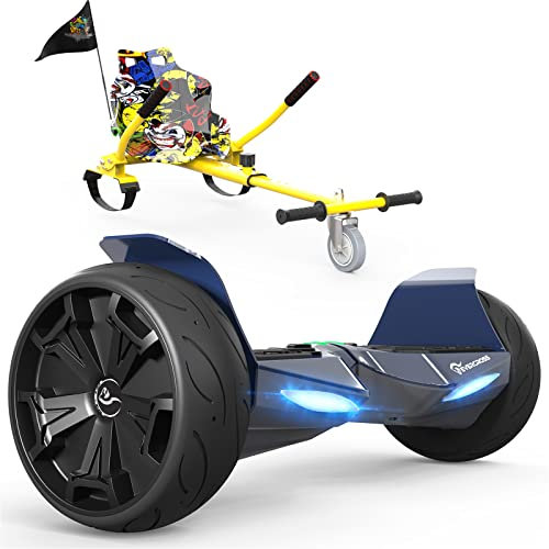 EVERCROSS Hoverboards mit Kart, 8,5 Hover Board Kinder Go Kart mit Bluetooth, APP Steuerung, All Terrain Self Balancing Scooter für Teenager Erwachsene