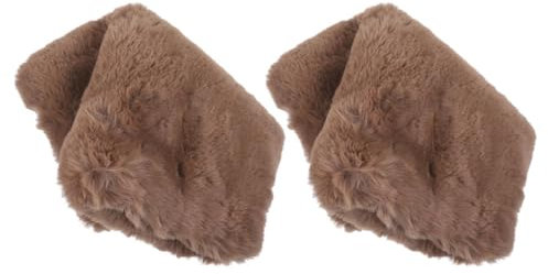 Happyyami 2stücke Handwärmer Aus Kunstpelz Für Damen Flauschiger Handmuff Fußwärmer Fürs Bett Wärme Speichernd Winter Geeignet