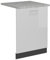 Vicco Tapa del lavavajillas R-Line, Blanco Alto Brillo, 60 cm, ET Mármol