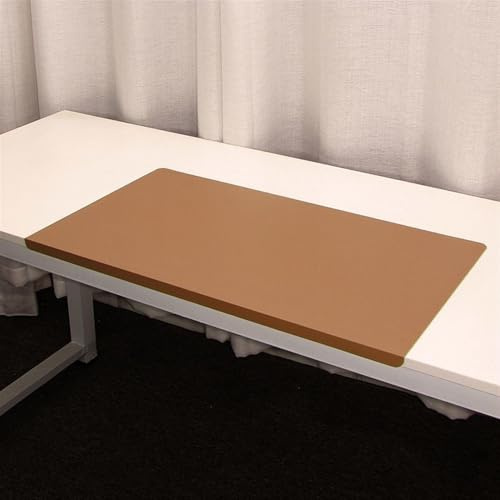 Lifup Schreibtischunterlage mit Kantenschutz, Wasserdichte Rutschfeste Tischunterlage, Weichem PU Leder Mausunterlage Schreibunterlage für Büro und Zuhause Braun 90 x 60 x 2 cm