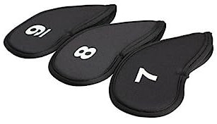 INOOMP 10stücke Strapazierfähige Neopren-schlägerkopfhüllen-Set Dicke Abdeckungen Für Eisenköpfe Und Schlägerei Hüllen Für Schlägerhauben Schwarz