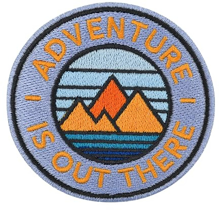 Finally Home Klett Patch - Adventure is out there | Outdoor Klett Patches, Wandern Aufnäher, Rucksack Klettpatches, Wanderer Badge, Berge Klettpatch