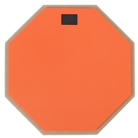 CHICIRIS Üben Sie Drum Pad Real Drumming -Erlebnis, Authentischer Stickrebound, Stiller Drum Practice Pad, Eva Polymerboden für Anfänger, Ideal für den Außenbereich Im Freien (ORANGE)