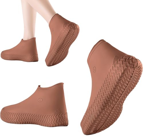Ianulus Copriscarpe Impermeabili, Materiale in Lattice Copri Scarpe per Pioggia, Copriscarpe in Gomma Antiscivolo, per Pioggia, Neve, Spiagge del Deserto, Strade Fangose