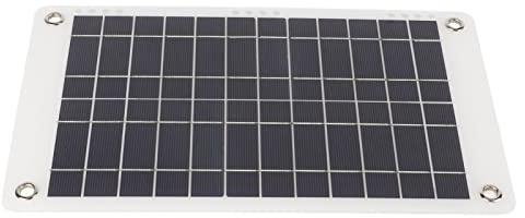 ZJchao Ventilador con Energía Solar, Aire Acondicionado Solar 8.5W 12V Panel de Silicio Monocristalino Ventilador con Panel, Cable de Clamp/Holder, Cargador y Línea de Doble Extremo para una