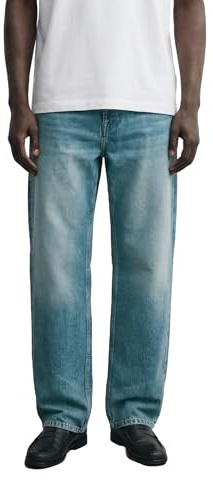 Burocs Basic Straight Fit Jeans - Blue - Jeans Herren - 5-Pocket-Style - Mit YKK-Reißverschluss - 100% Baumwolle