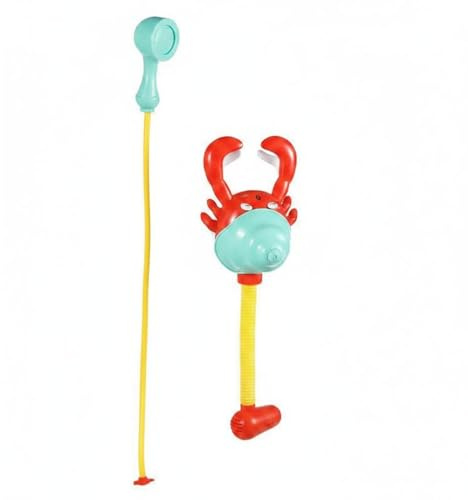 Gralara Doccetta Giocattolo a Forma di Granchio Gioco Interattivo Giocattolo a Spruzzo D'acqua Elettrico per Bambini, Neonati, Bagnetto, Piscina