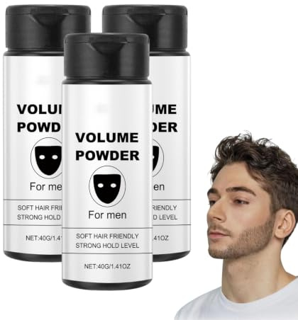 Hair Styling Powder for Men – Texturizing Powder for Hair – Men's Hair Texture Powder, Volumizing Texture Powder with Strong Hold, Volumizing Styling Powder with Matte Finish, Women (3 boxes)