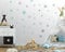 ELES VIDA - 50 Sterne Wandtattoo fürs Kinderzimmer - Wandsticker Set - Pastell Farben, Baby Sternenhimmel zum Kleben Wandaufkleber Sticker Wanddeko - Kleinkinder, Für Rauhfaser, Türkis