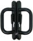 Schlegel Inline Patio Door D Handle 43mm PZ 133mm Screw Fix Black