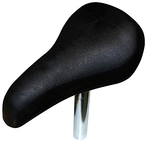 cyclingcolors KINDERSATTEL Komfort Fahrrad ROSA SCHWARZ Stange Ø22MM MÄDCHEN Junge UNIVERSAL (Schwarz)