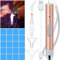 Stylo de Diamant Peinture 5D DIY Avec Lumière - Outil de Forage à Pointe - 20 Pièces Argile de Colle et 5 Têtes de Rechange