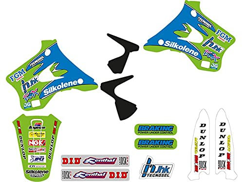 Blackbird Adesivi Decalcomanie per moto motocross grafiche Replica Team Kawasaki 1994 Kawasaki Kx 125 250 1994 1995 1996 1997 1998 kit