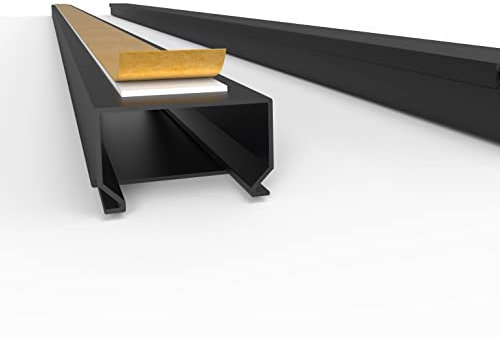 Kabelkanal Selbstklebend Pro mit Schaumklebeband, Kabelschacht 10m 25x16mm - 5x2m, Black - Schwarz