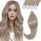 Vivien Tape Extensions Echthaar Blond 35 cm Invisible Tape Echthaar Extensions Highlight Blond Menschliches Haar 50g 20Pcs