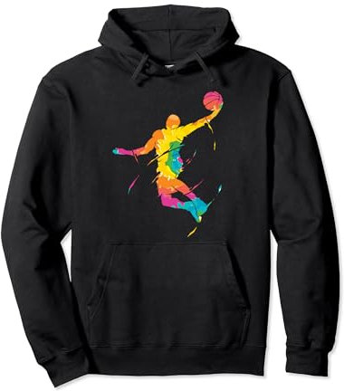 Basketteur Rétro Basket-ball Cadeau Basketball Sweat à Capuche