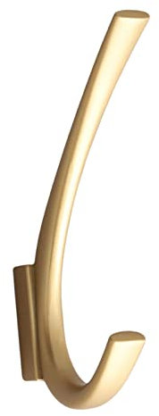 Milageto Soporte de Pared para Perchero, Perchas con Gancho para Abrigos, Gancho para Colgar Abrigos, Dorado
