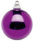 Deco Woerner Glänzende, lila Weihnachtskugeln aus Plastik, 6 cm Ø - 24 Stück