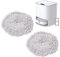 Kehrwischmopp, 2 St¨¹ck Hartbodenreiniger, Angetriebener Rotierender Mopp, Kehrmaschine, Wischpads, Halterung, Ersatz f¨¹r W10 W10 PRO