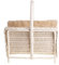 e-wicker24 Alles aus Weide Weidenkorb und Kaminholzhalter Kaminkorb Holzkorb geflochten (weiß)