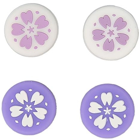 4PCS Capuchons de Poignée de Pouce de Commutateur Mignons pour OLED, Console Lite, Capuchon de Joystick Kawaii Couvercle de Bouton de Bâton Analogique en Silicone Souple,