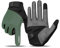 INBIKE Fahrradhandschuhe MTB Moutainbike Handschuhe Langfinger Herren Touchscreen rutschfest Stoßfest Elastisch Reflektierend Atmungsaktiv Radsport Multifunkton IHC406 Grün M