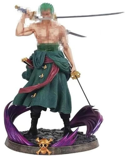 BSNRDX Anime Figur, 26cm Figur Anime Roronoa Zoro Spielzeugfigur, Super Collection Anime Charakter Statue Theme Anime Model PVC Actionfiguren Sammlung für Desktop Dekoration, Autoinnenräume,Anime-Fans