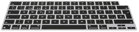 kwmobile Protector Compatible con Apple MacBook Pro 14 (2023) A2779 - Cubierta para Teclado en español Tipo QWERTY Negro