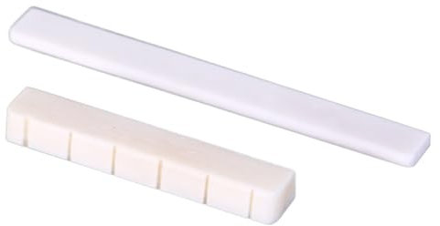 6-saitige Konzertgitarre mit Knochensteg, Sattel, weiß, Gitarrenteile, Musikinstrumente, Ersatzteil(A)