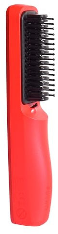 Beter - Cepillo iónico inalámbrico GRWM- Planchas de Pelo Profesional, Temperatura, 200°C, Calentamiento Rápido, Protección Antiquemaduras, Anti Encrespamiento,Recargable por USB. Rojo