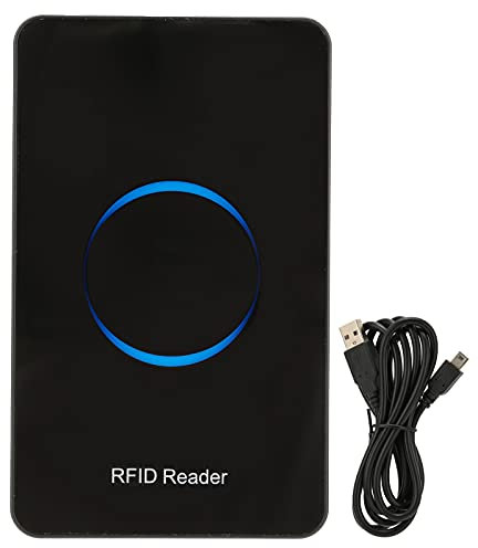 QANYEGN Lecteur RFID, Lecteur de Carte Scanner, Lecteur de Carte d'identité Intelligente USB 125 Khz/134,2 Khz pour contrôle d'accès Serrures d'hôtel Compteurs d'eau W81