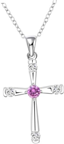 LIFKOME Mode Kreuzanhänger Halskette Für Damen Stilvolle Clavicle Kette Mit Zirkonia Eleganter Schmuck Für Frauen Perfekte Geschenkidee Zur Verlobung Oder Als Accessoire