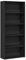 vidaXL Bücherregal Schwarz Eichen-Optik 80x30x189 cm Holzwerkstoff, Bücherschrank, Bücherständer, Aktenregal, Bücherablage, Lagerregal, Standregal