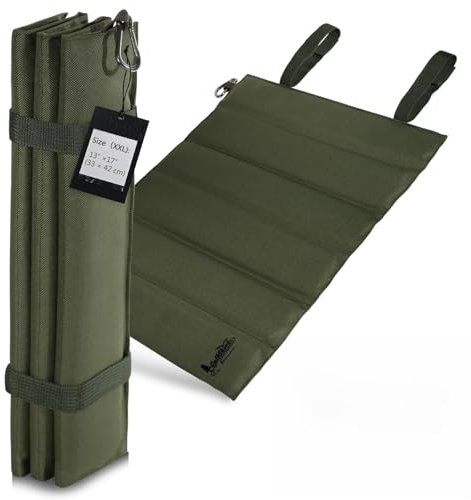 GullSkies Sit Mat Outdoor, Extra Large Foldable Seat Pad 42 x 32 cm, Waterproof & Wear-Resistant, Thermal Seat Cushion for Hiking & Camping, Sit Pad.(Green)