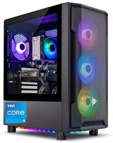 Skytech Gaming Shadow Desktop PC, Intel i5 13400F 2.5 GHz (4.6GHz), NVIDIA RTX 4060 8GB, 2TB NVMe SSD, 32GB DDR5 RAM 5200 RGB, 650W Gold PSU, Wi-Fi, Win 11