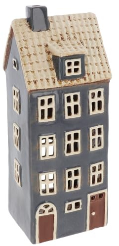 Shudehill Giftware Village Pottery Dormer, Cottage and Croft style Tealight Houses (Tall Four Story)