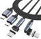 NetDot N 100W Magnetic Charging Cable,Ultra-Fast Charging & Data Transfer Magnetic USB-C Charging Cable for Smartphones,Tablets,Earbuds etc. - 1m/2 pack