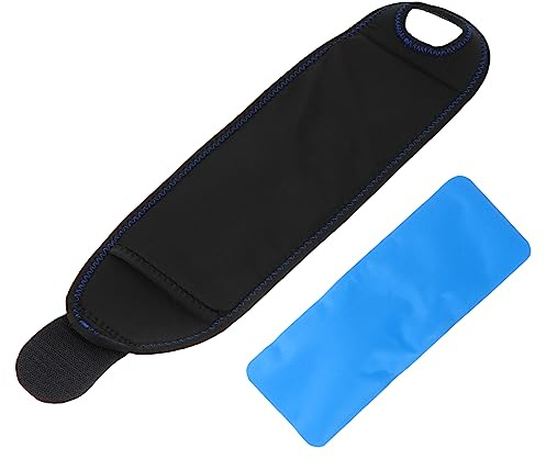 Handgelenk Gel Eispackung mit Kompression, Schwarz für Fuß und Handgelenk | Komposit Nylon und Gel, Lindert Schwellungen, Blutergüsse Sowie Verstauchungen, für Basketball und Tanz