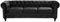 Beliani Klassisches Chesterfield Sofa Samtstoff Polstersofa schwarz Chesterfield