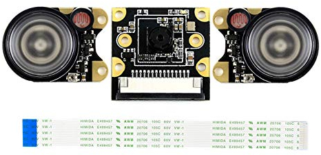 Waveshare IMX219-77IR Camera Applicable for NVIDIA Jetson Nano Developer Kit Compute Module 3/3+,8 Megapixels Infrared Night Vision 77° FOV 3280 × 2464 Resolution 2.96mm Focal Length